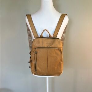 American Leather Co, Cleveland Backpack, Cashew Smooth